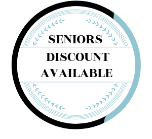 Seniors Discount Available Badge